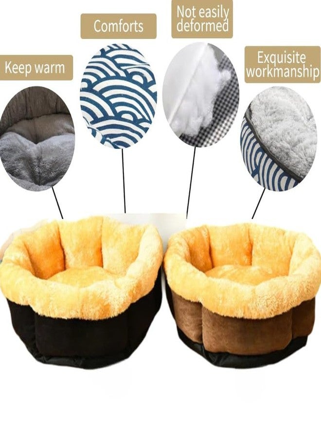 KittuPet Calming Dog Bed with Removable Cover,Anti Anxiety Donut Dog Bed,Plush Round Pet Beds for Large Dogs,Fluffy Faux Fur Dog Bed,Washable Cuddler Dog Bed Color May Vary - Image 3
